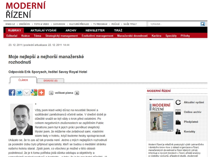 Moje nejhorší a nejlepší manažerské rozhodnutí